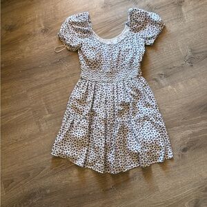 Hollister Blue Floral Smocked Dress